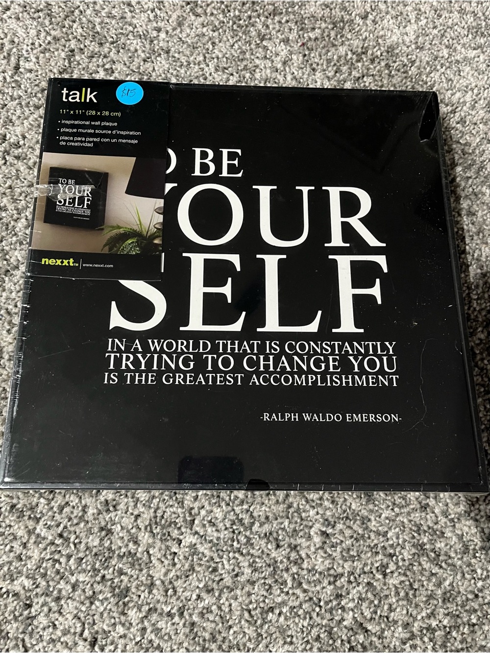 “To Be Your Self” Inspirational Wall Plaque